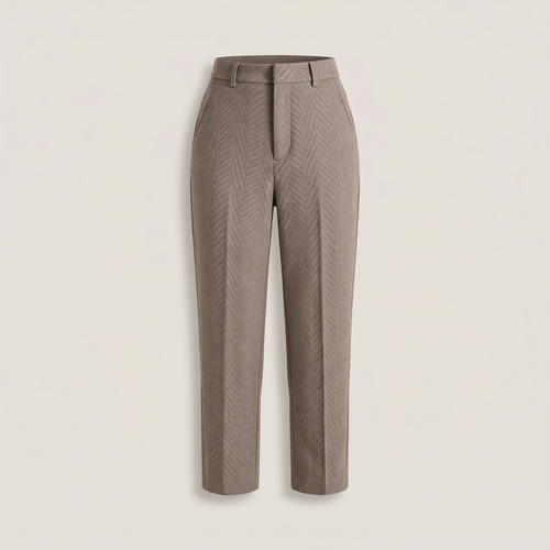 Pantalon cigarette chevrons aude