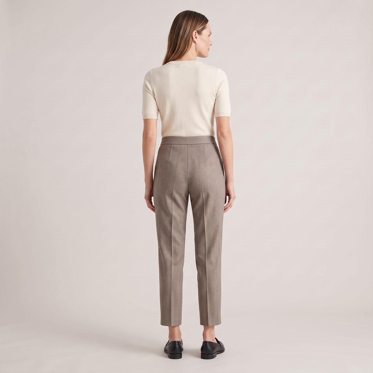 Pantalon cigarette chevrons aude