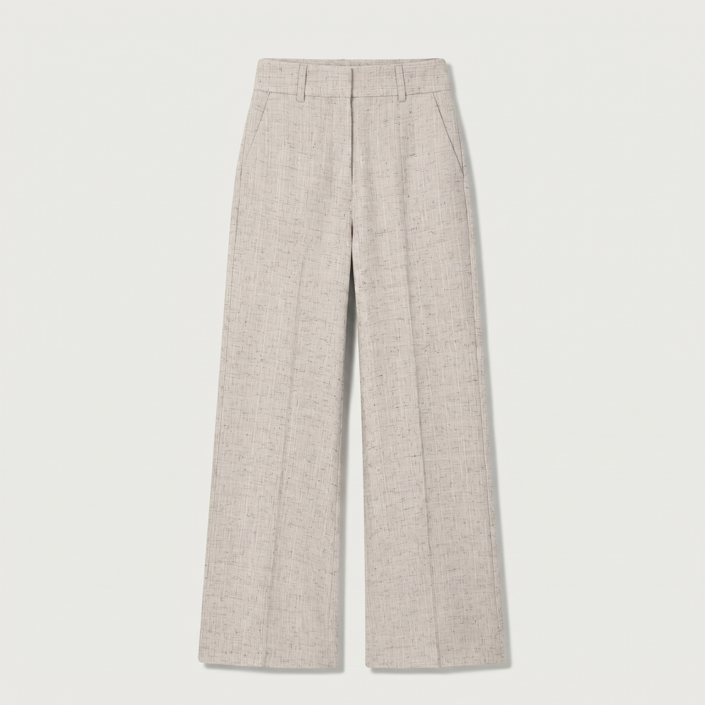 Pantalon droit june grège chiné
