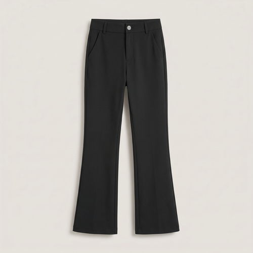 Pantalon évasé noir luce