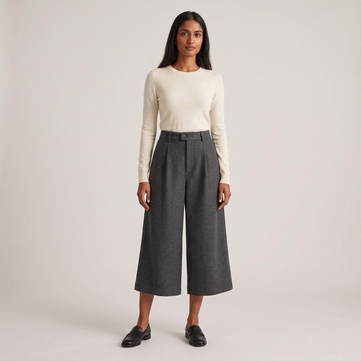 Pantalon jupe-culotte léna
