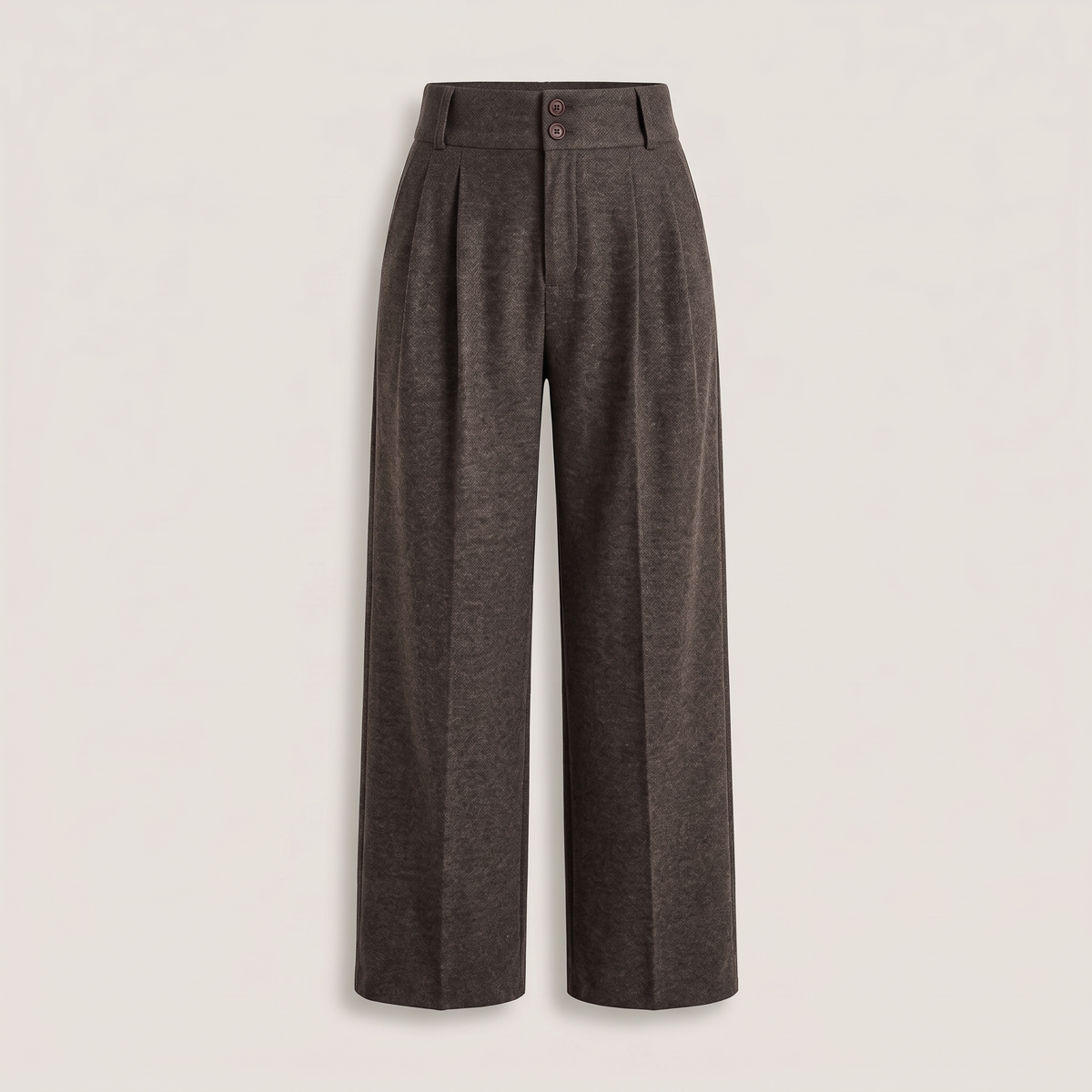 Pantalon large effet laine esther