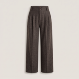 Pantalon large effet laine esther