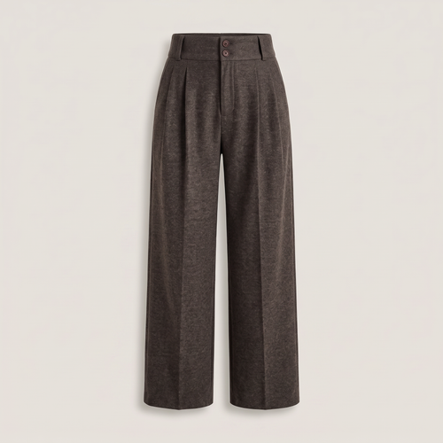 Pantalon large effet laine esther