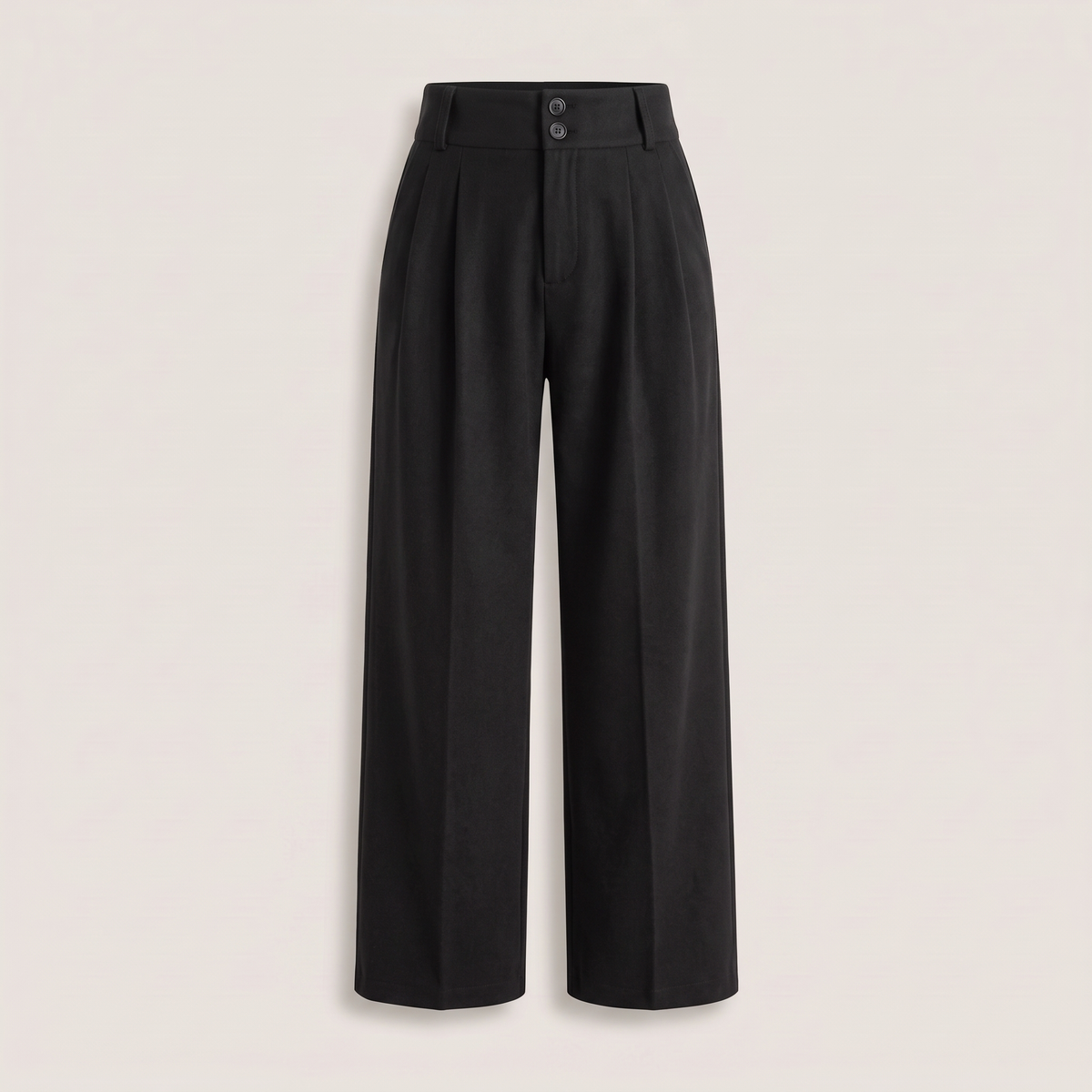 Pantalon large effet laine esther