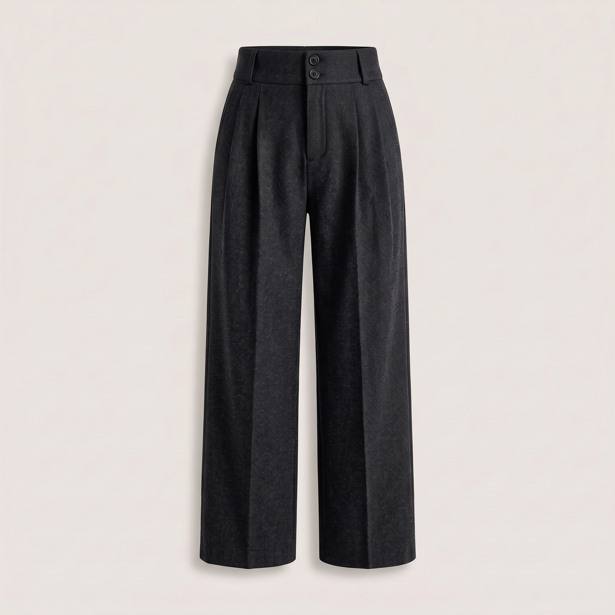 Pantalon large effet laine esther