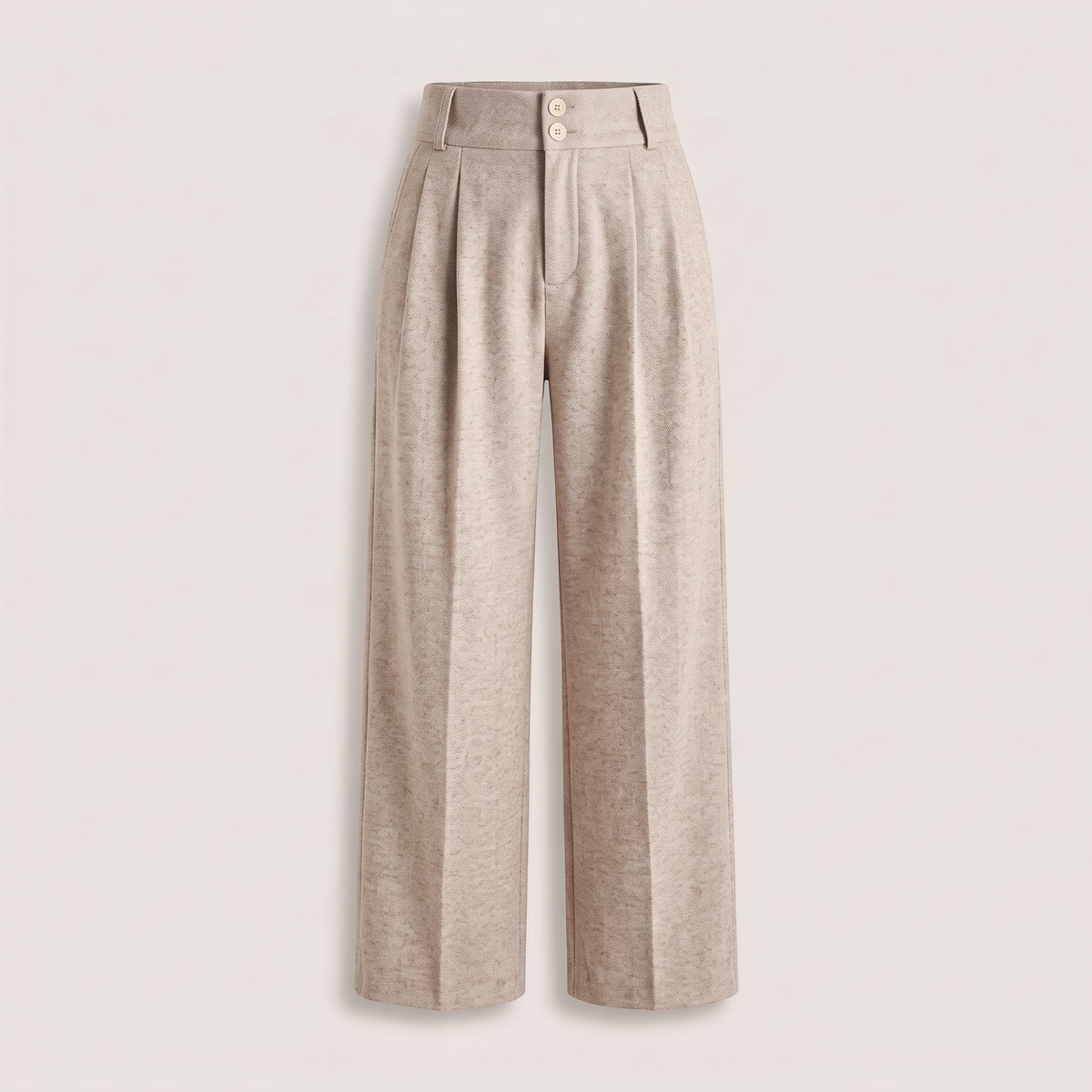 Pantalon large effet laine esther