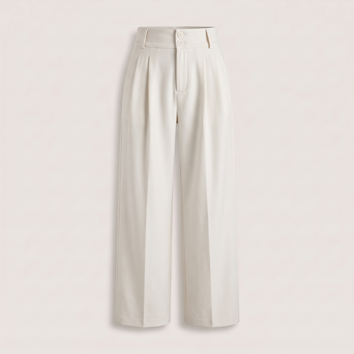 Pantalon large effet laine esther