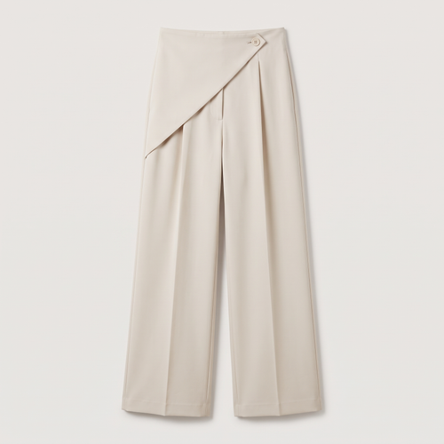Pantalon large croisé ida