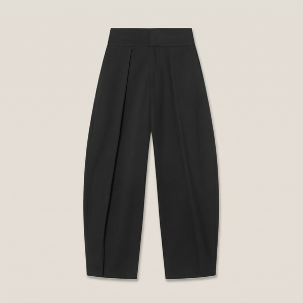 Pantalon large jade noir