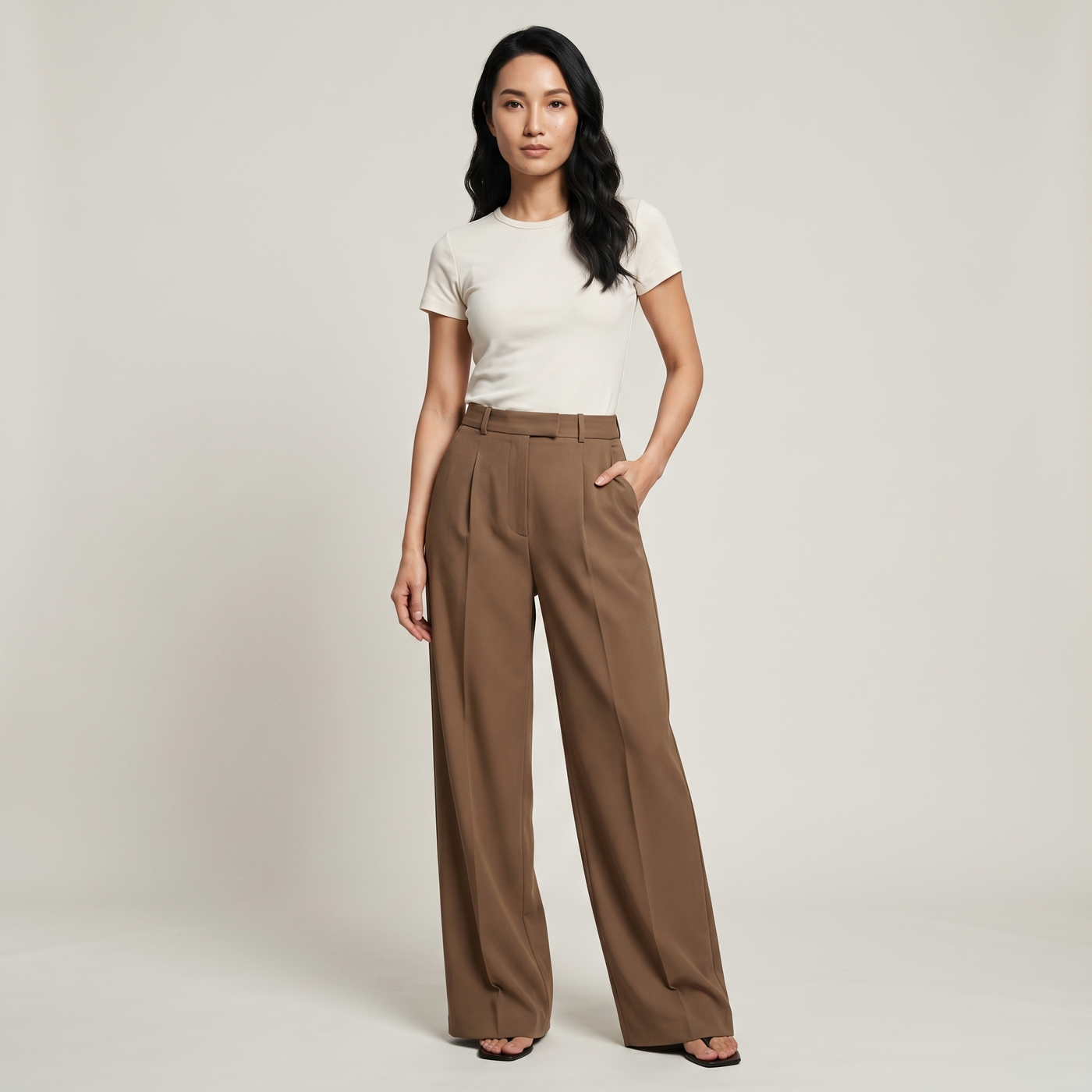 Pantalon large nora