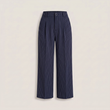 Pantalon large rayé selma