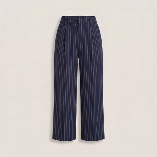 Pantalon large rayé selma