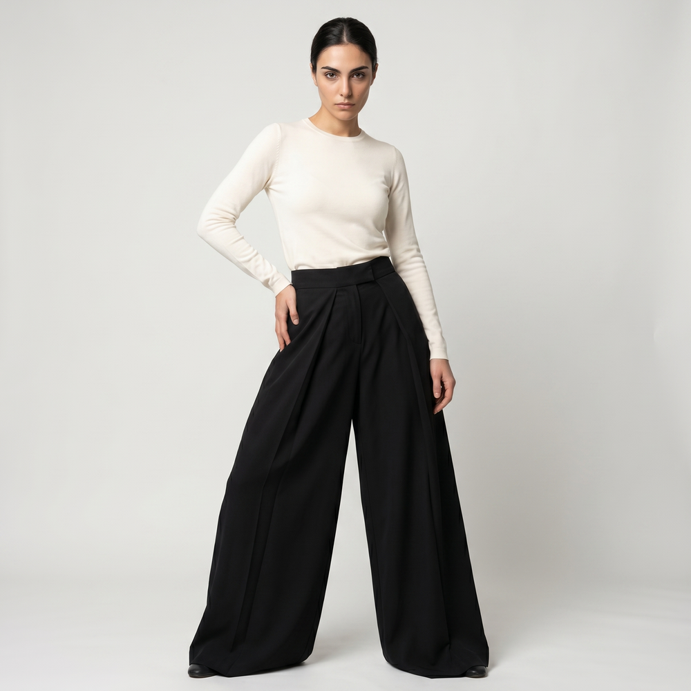 Pantalon palazzo femme Zoe - Lonamy