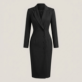 Robe blazer manches longues vera