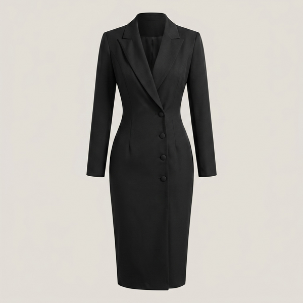 Robe blazer manches longues vera