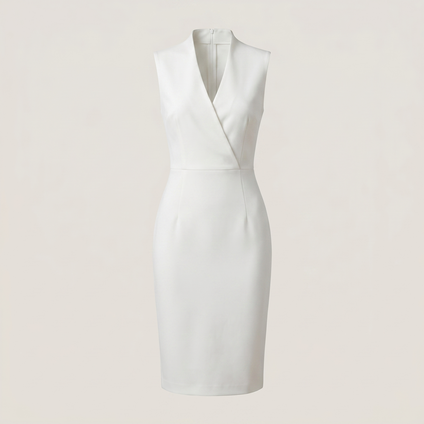 Robe cache-cœur nina blanc