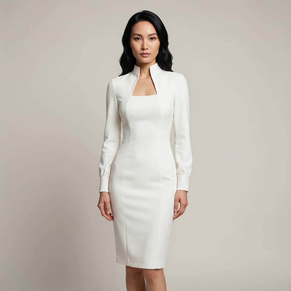 Robe col carré femme Elsa - Lonamy