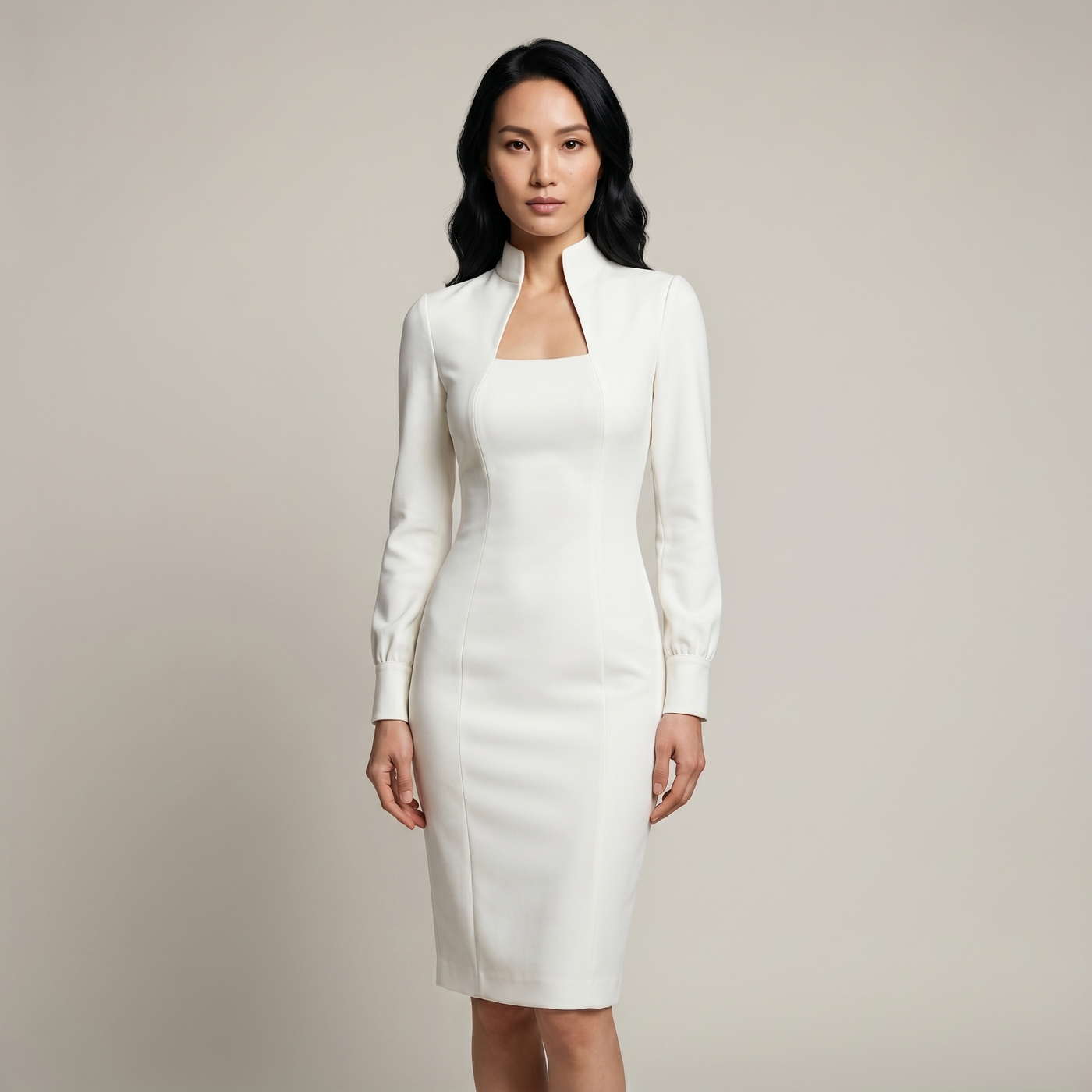 Robe col carré elsa