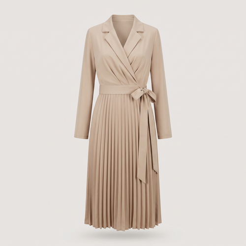 Robe tailleur plissée lucile