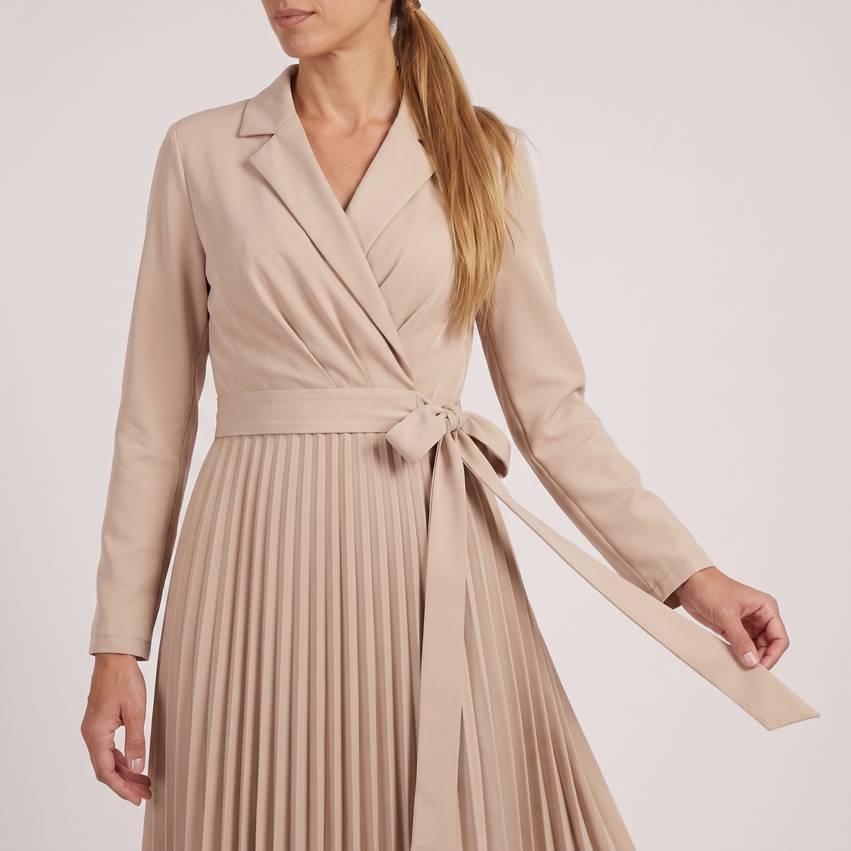 Robe tailleur plissée lucile